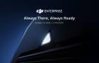 Morgen beginnt etwas Großes: DJI Enterprise Teaser mit dunklen Konturen, leuchtendem Detail und Ankündigung am 14. Oktober 2026.