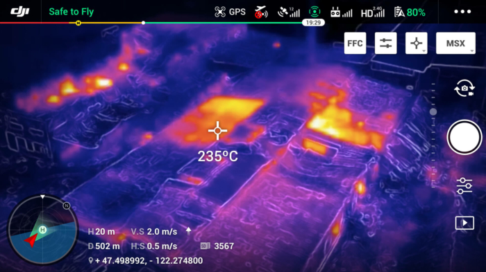 IR-Bild Brandschutz