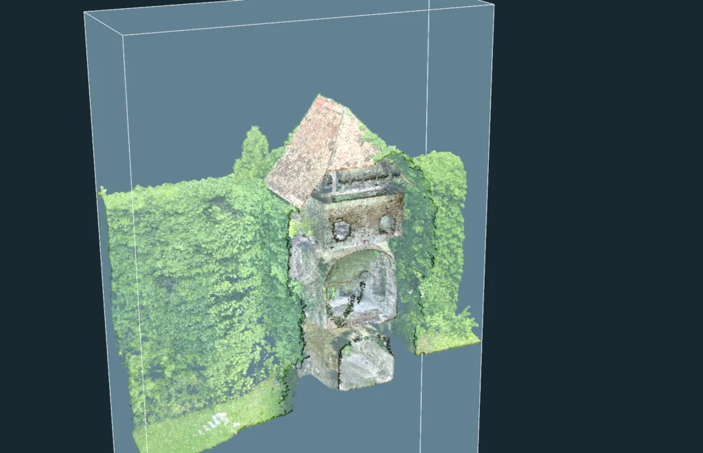 Bounding Box zur Eingrenzung von Projektdaten in 3Dsurvey