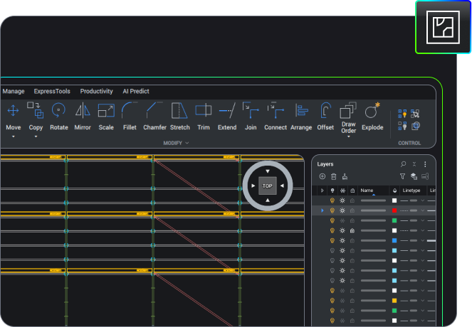 Professionelle 2D-Zeichenwerkzeuge in BricsCAD