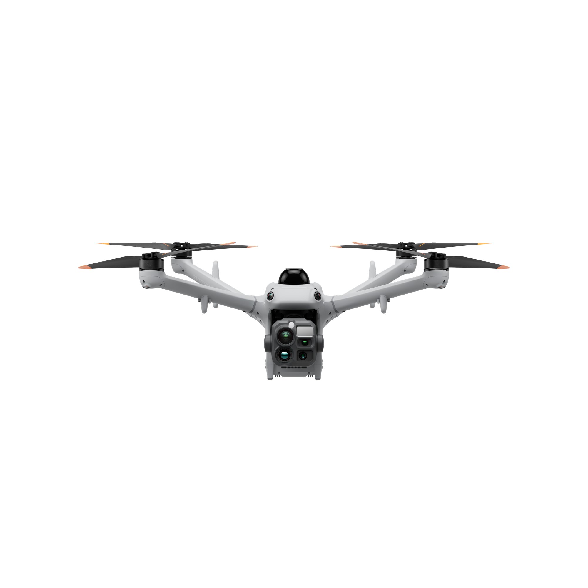 DJI Matrice 5TD mit Kameramodul in Vorderansicht auf weißem Hintergrund