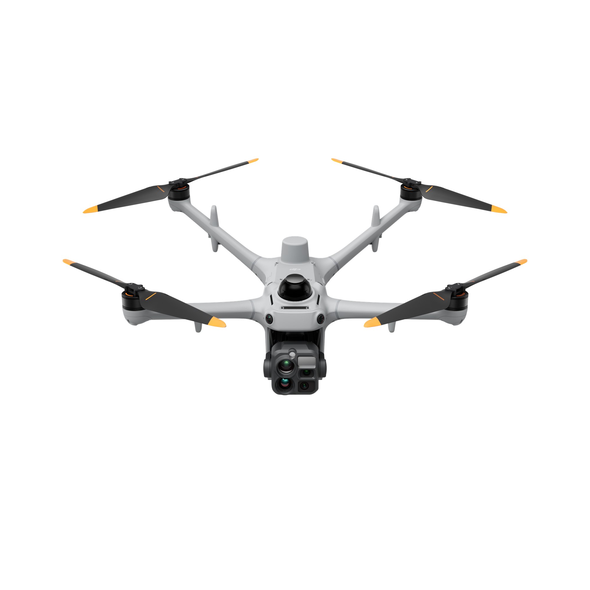 DJI Matrice 5TD mit Kameramodul in schräger Vorderansicht auf weißem Hintergrund
